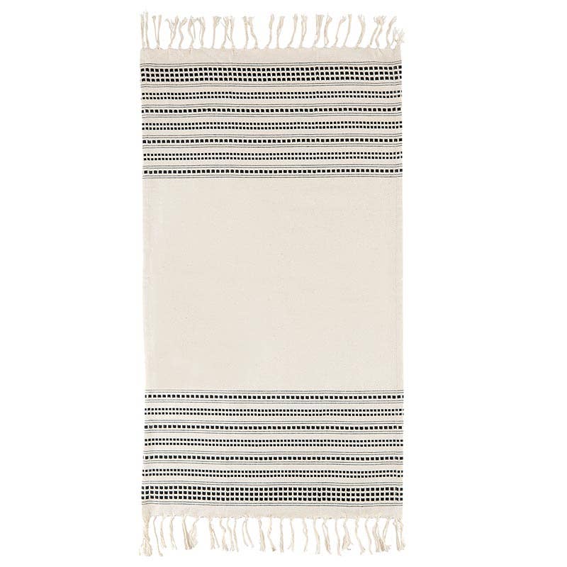 Tea Towels - Natural and Black - Set of 2