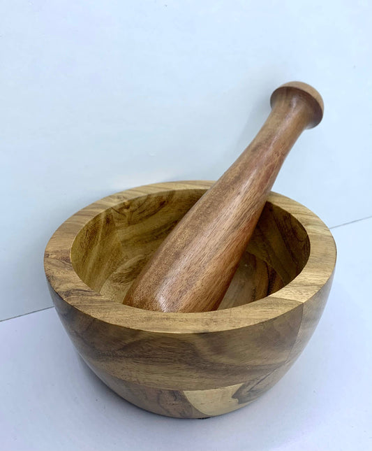 Acacia Wood - Mortar & Pestle