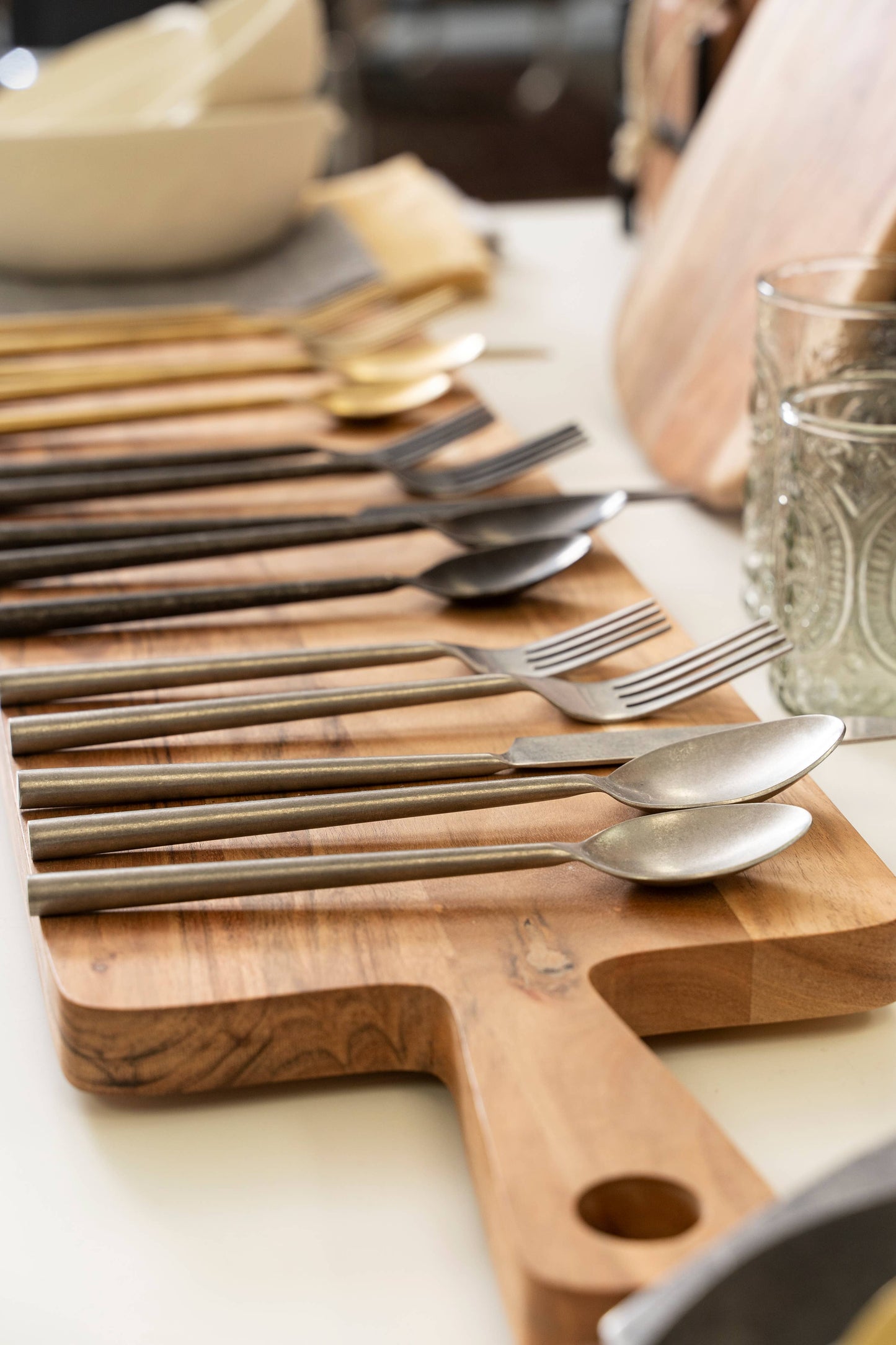 Tides Flatware S/5 Tumbled Black