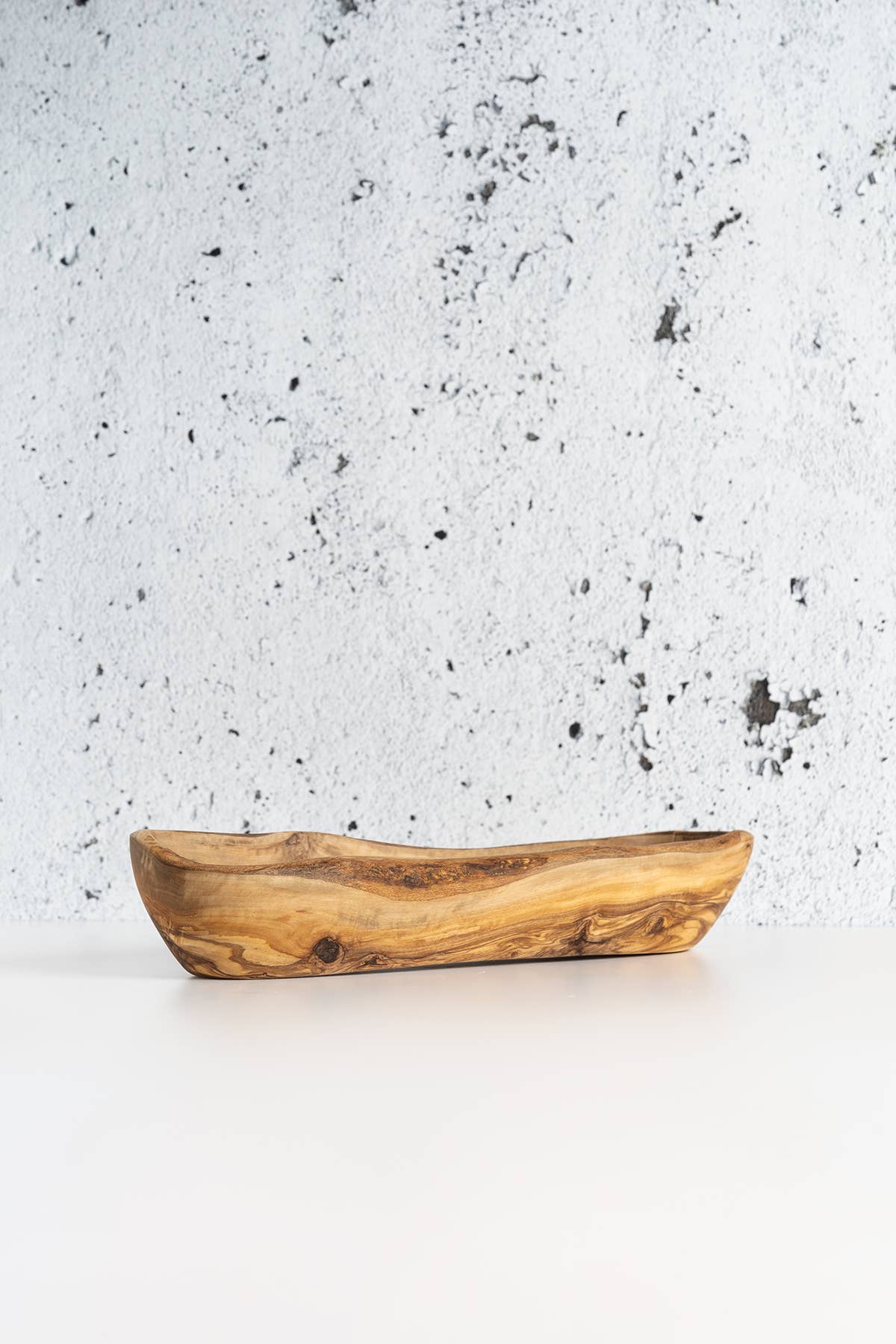 Natural Olive Wood Oval Bowl