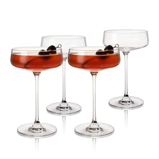 Reserve Julien Crystal Coupe Glasses - Set of 4