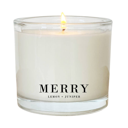 Merry | Lemon + Juniper Coconut Wax Candle