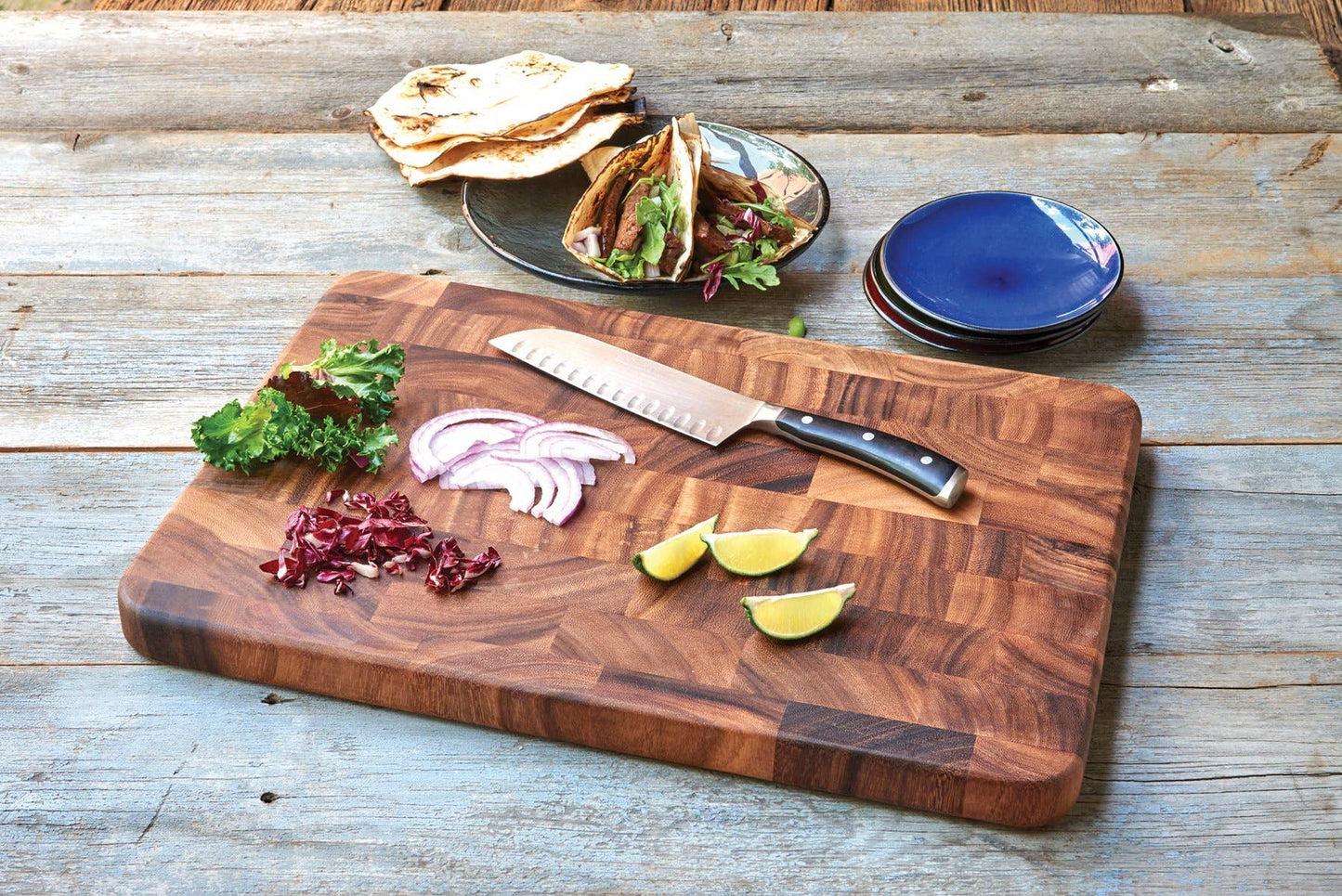 Ironwood Large End Grain Prep Station, Acacia,20"x 14"x1.25"