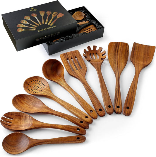 Teak Wooden Utensils Set