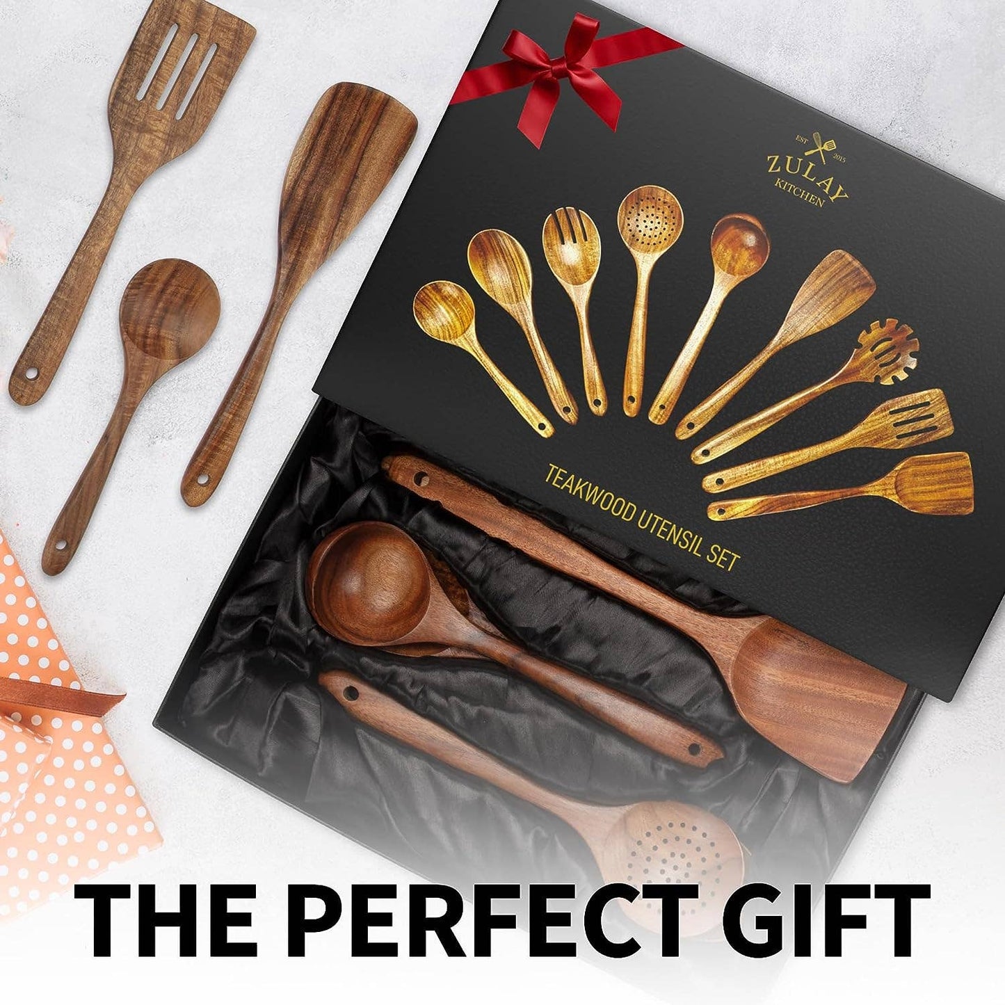 Teak Wooden Utensils Set