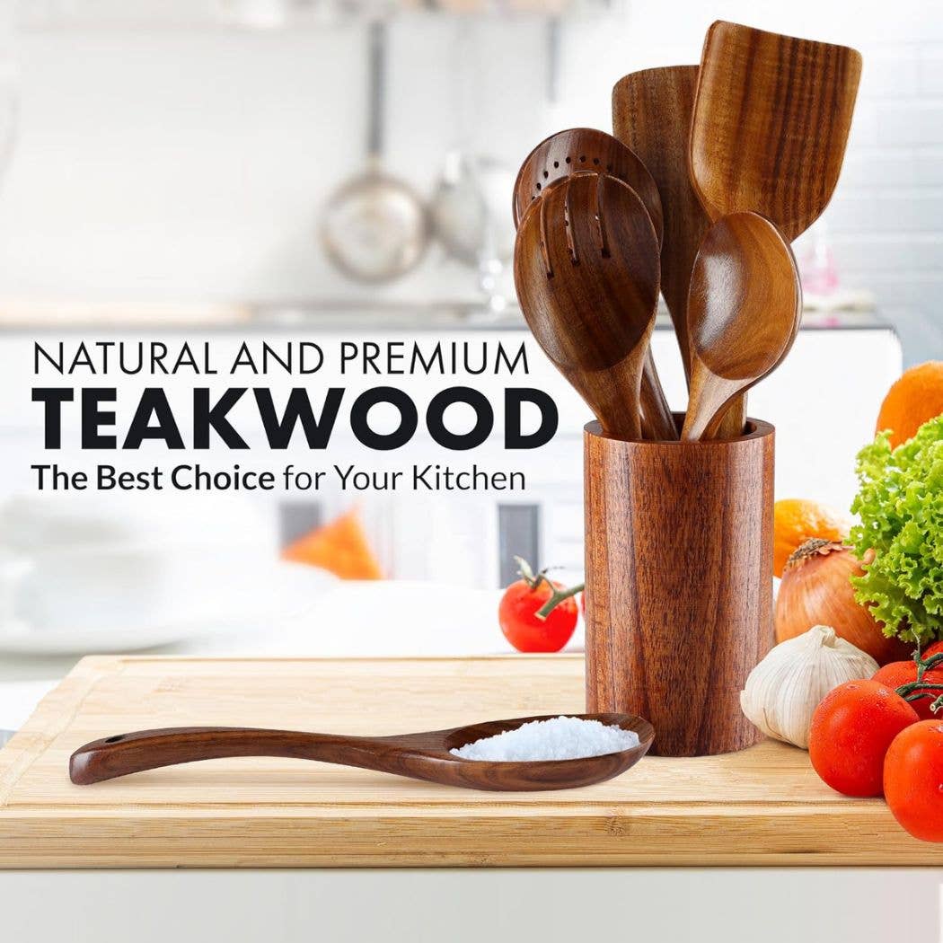 Teak Wooden Utensils Set